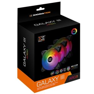 Bộ 3 Fan XIGMATEK GALAXY III ESSENTIAL - BX120 BLACK ARGB