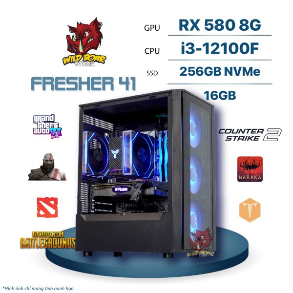 FRESHER 41 i3-12100f/RX580