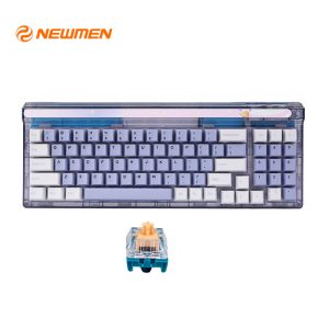 Bàn phím cơ không dây Newmen GM780 Nebula Gasket - Dual mode: Wireless & Wire Type-C