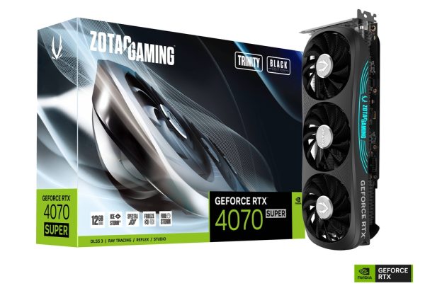 ZOTAC GAMING RTX 4070 SUPER Trinity Black Edition 12GB GDDR6X