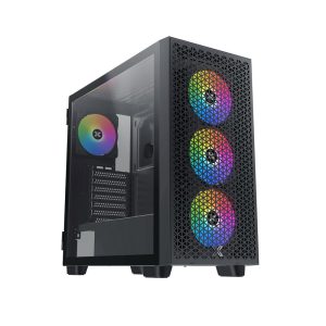 XIGMATEK GAMING X III PRO 4FX EN43116 (EATX, 4 Fan ARGB) - Black