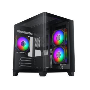 XIGMATEK PANO M NANO 3GF (MATX, 3 Fan) - Black