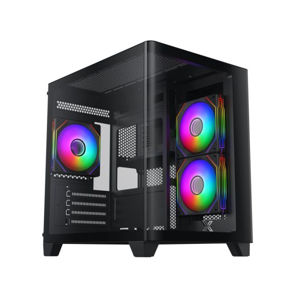 XIGMATEK PANO M NANO 3GF (MATX, 3 Fan) - Black