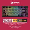 Bàn phím cơ DareU EK75 Pro Triple Mode Black Golden