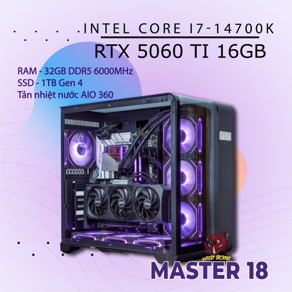 MASTER 18 i7-14700K/RTX5060TI-16GB/D5