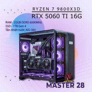 MASTER 28 R7-9800X3D/RTX5060Ti-16GB/D5