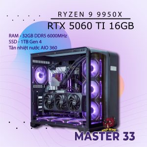 MASTER 33 R9-9950X/RTX5060Ti-16GB/D5